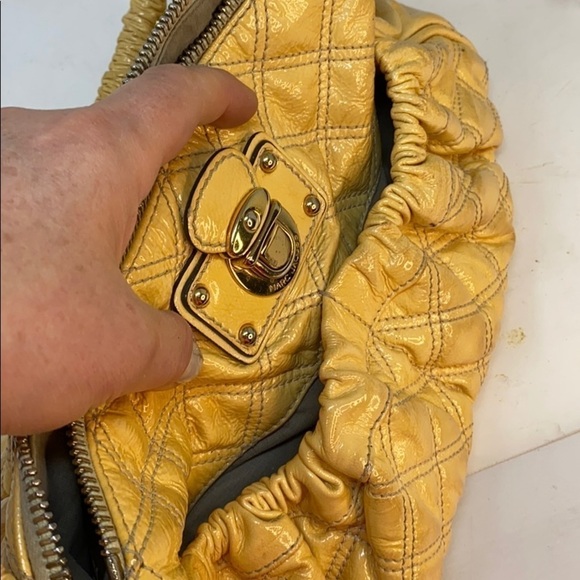 Marc Jacobs Julianne Yellow Patent Leather Bag - Picture 16 of 16